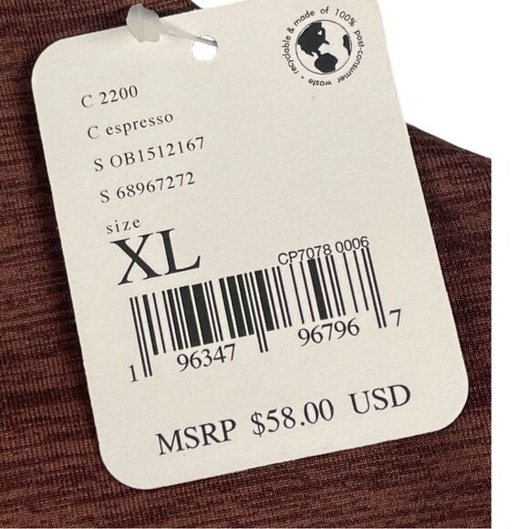 Free People FP Movement Zen Again Espresso Brown Sports Bra Size XL NWT - Picture 5 of 6